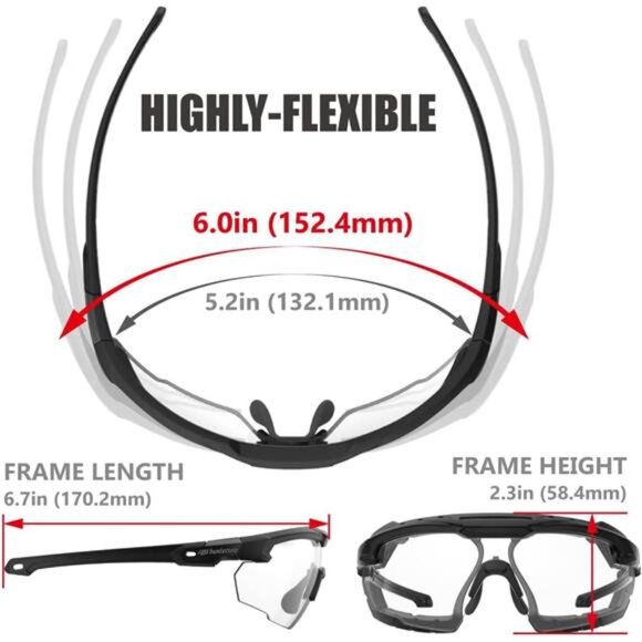 DISCOVER YOUR WORLD ! Anti-Fog Shooting Safety Glasses for men Military Grade - Picture 5 of 7